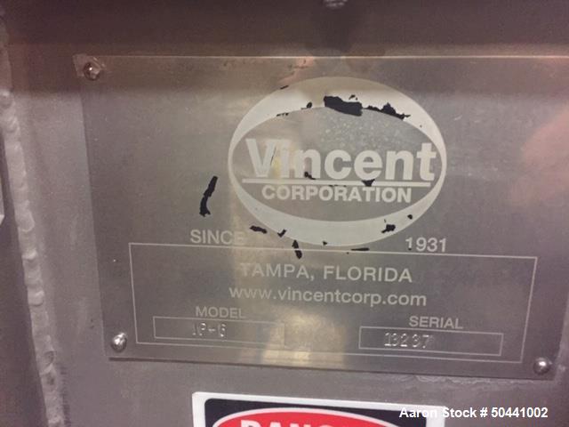 Used- Vincent Corporation De-watering Screw Press, Model KP-6